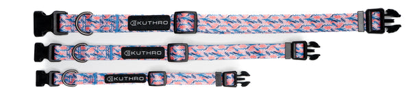 3 sizes of the desert premium dog collar.