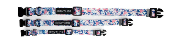3 sizes of the kona premium dog collar.