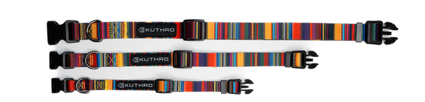 3 sizes of the baja premium dog collar.