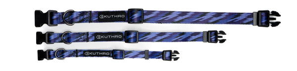 3 sizes of the geometry premium dog collar.