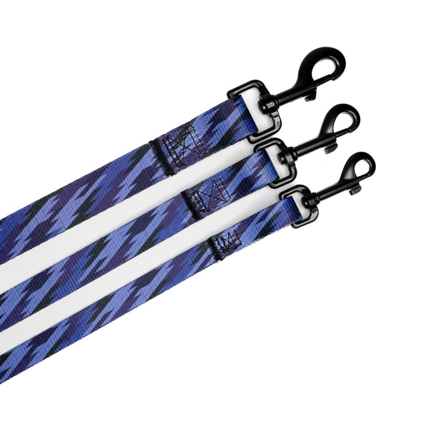 3 sizes of the geometry premium dog leash.
